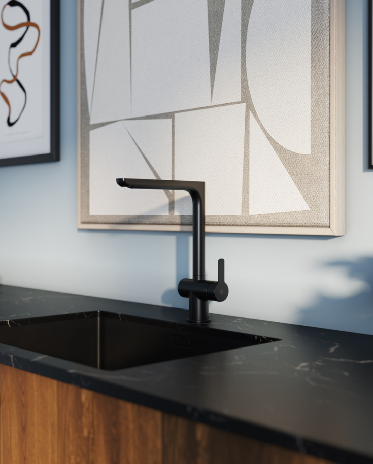 Gustavsberg Estetic køkkenarmatur, sort