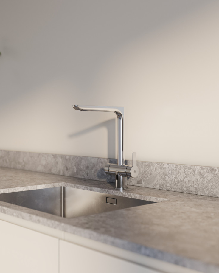 Gustavsberg Estetic Duo köksblandare, beröringsfri, krom