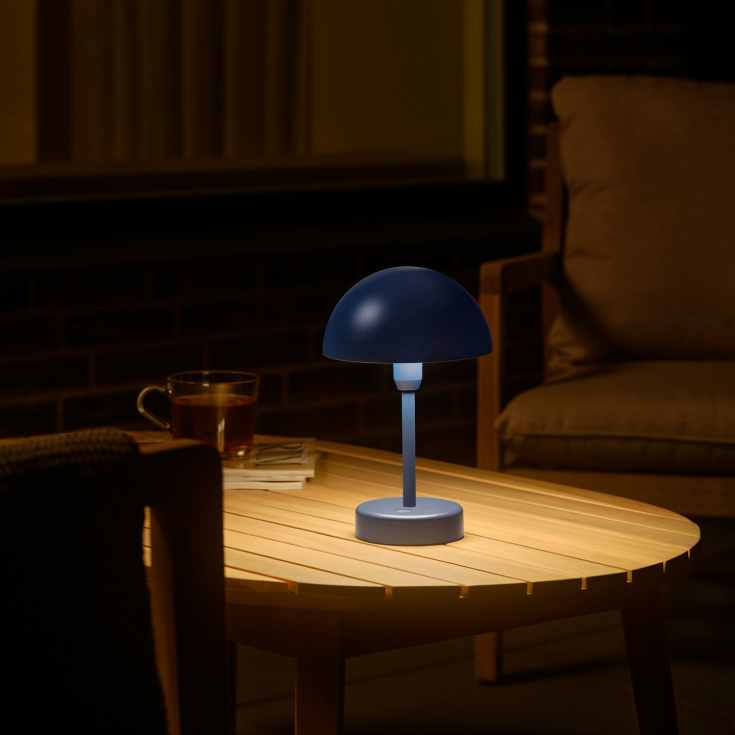 Nordlux Ellen oppladbar bordlampe, blå