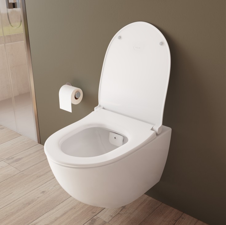 Vitra Sento douchetoilet, uden skyllekant, antibakteriel, hvid