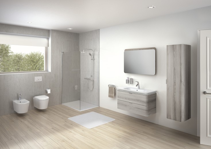 Vita Nest toalettsits, soft close, snabbfäste, vit