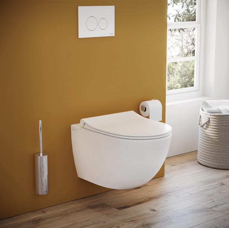 Vitra Sento toalettsete, soft close, avtagbar, hvit