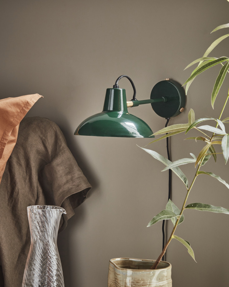 House Doctor Desk vegglampe, Ø18 cm, grøn