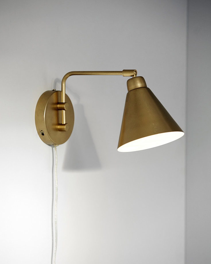 House Doctor Game vegglampe, 15,5 cm, messing