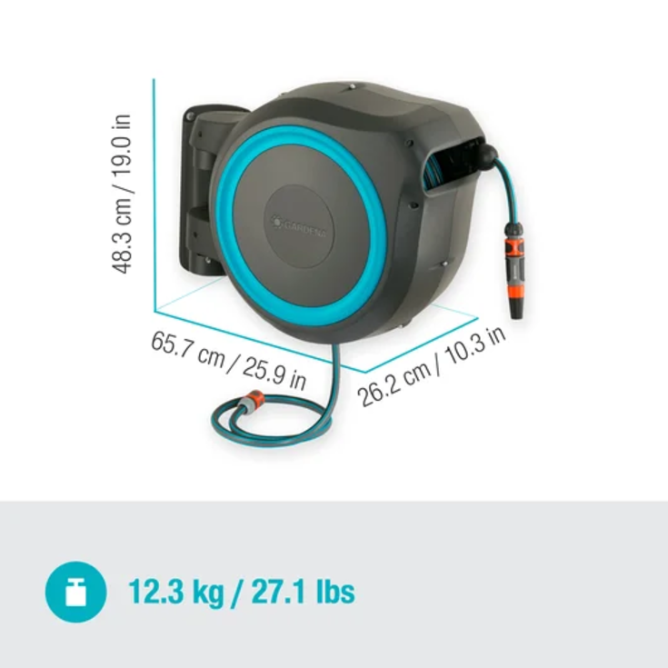 Gardena RollUp veggslangeboks 30M turkis L