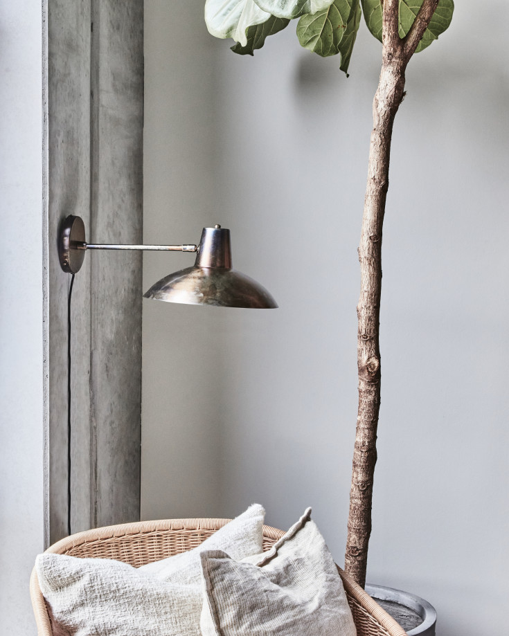 House Doctor Desk vegglampe, Ø31 cm, brun