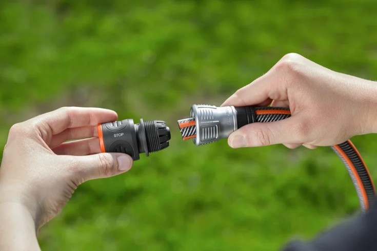 12 stk Gardena premium slangekobling med vannstopp, 19 mm, 3/4"