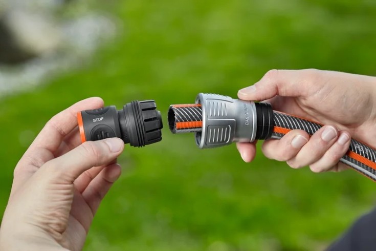 10 stk Gardena Premium slangekobling m. vannstopp 3/4&quot;