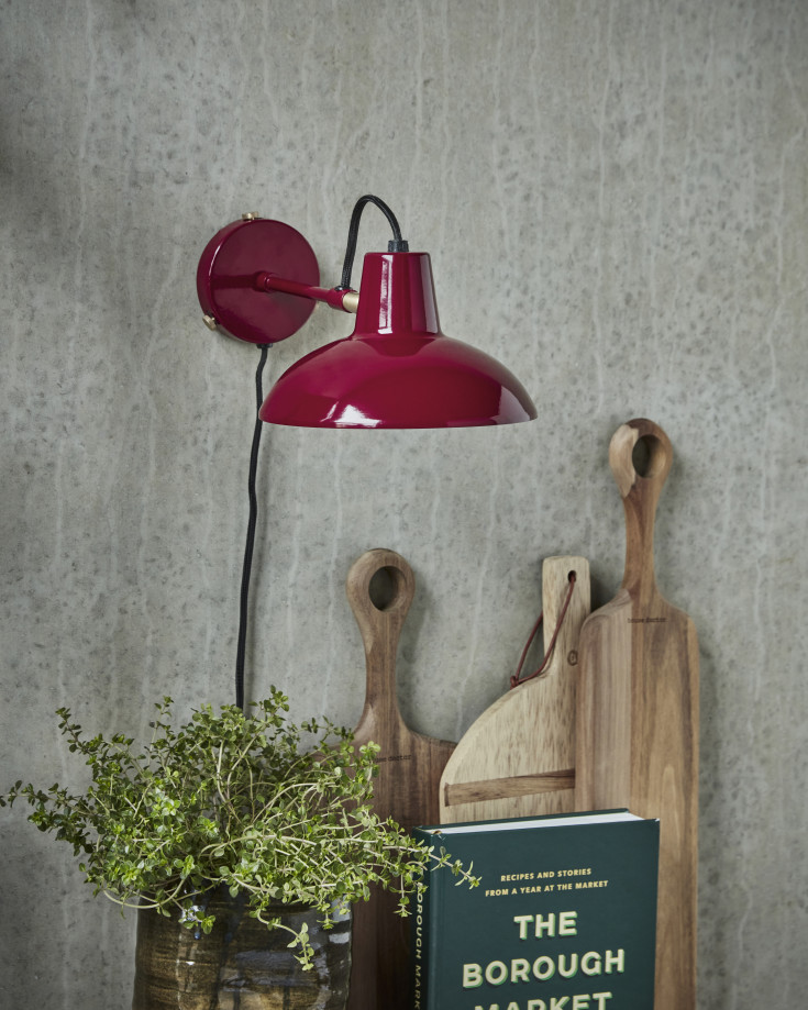 House Doctor Desk vegglampe, Ø18 cm, rød