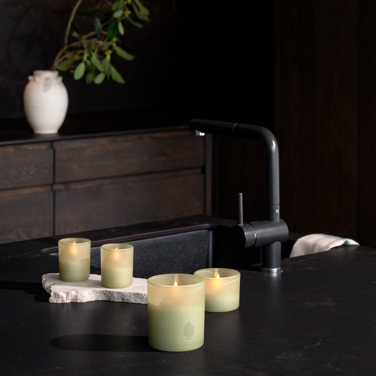 Uyuni LED stearinlys, grønn