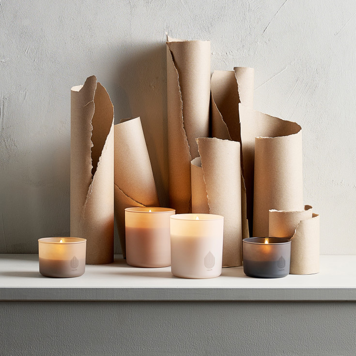 Uyuni LED stearinlys, beige