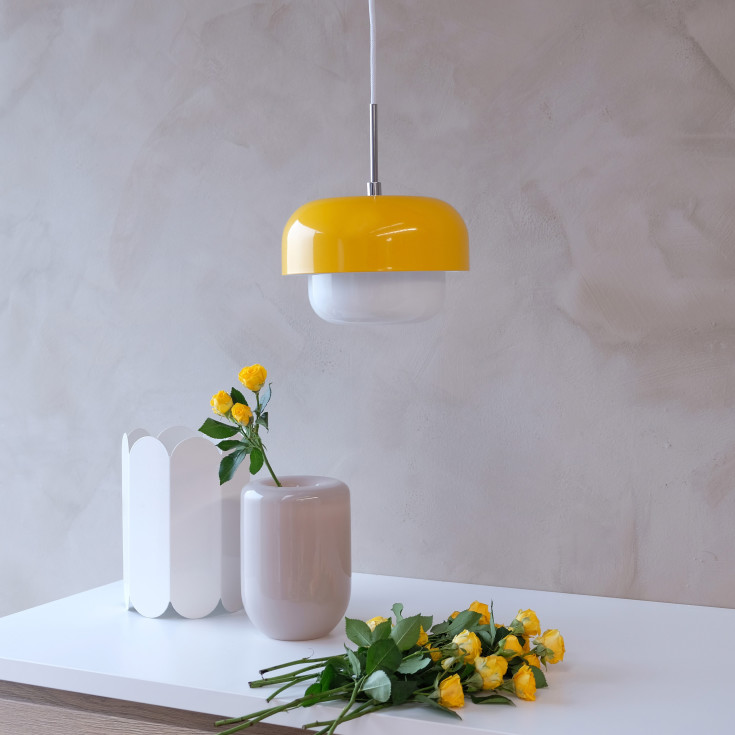 Dyberg Larsen Haipot pendellampe, gul
