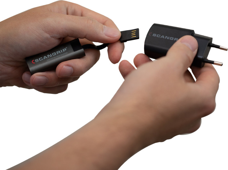 Genopladelig nøgleringslygte FLASH MICRO R, 75 lumen