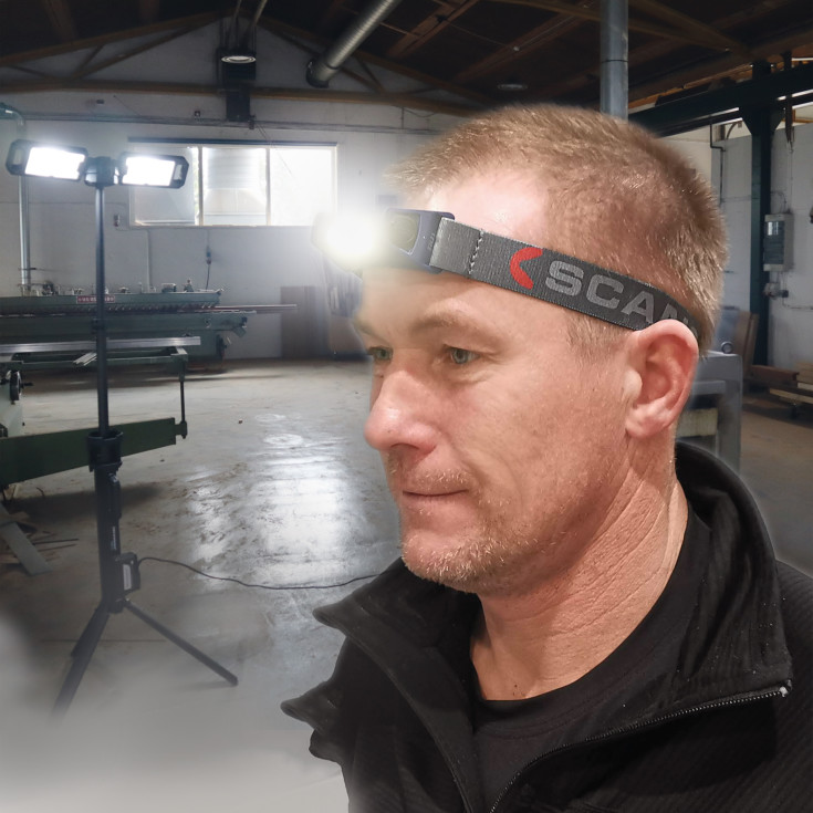 Genopladelig pandelampe ZONE2, 200 lumen