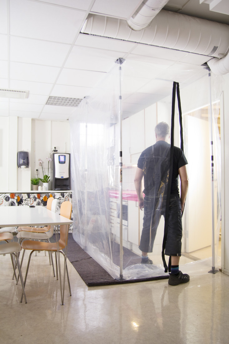 Støvvæg, komplet sæt i taske