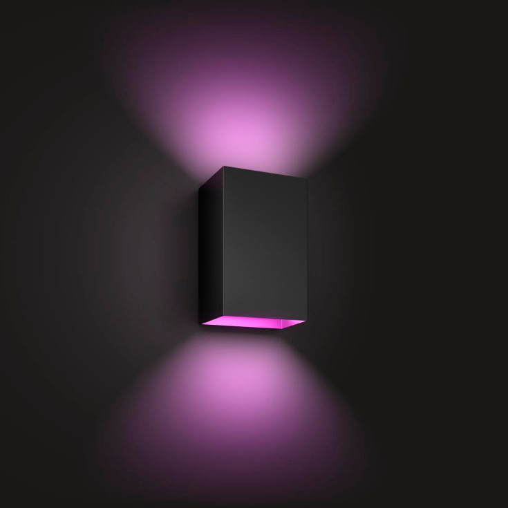 Philips Hue Resonate utelys vegg, sort, 2 stk