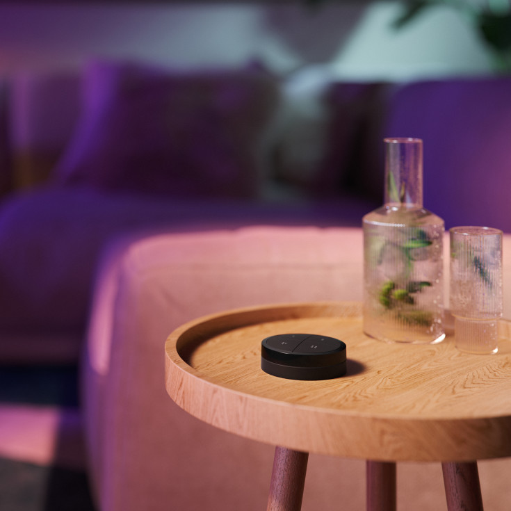 Philips Hue Tap Dial veggbryter, sort, 2-pak