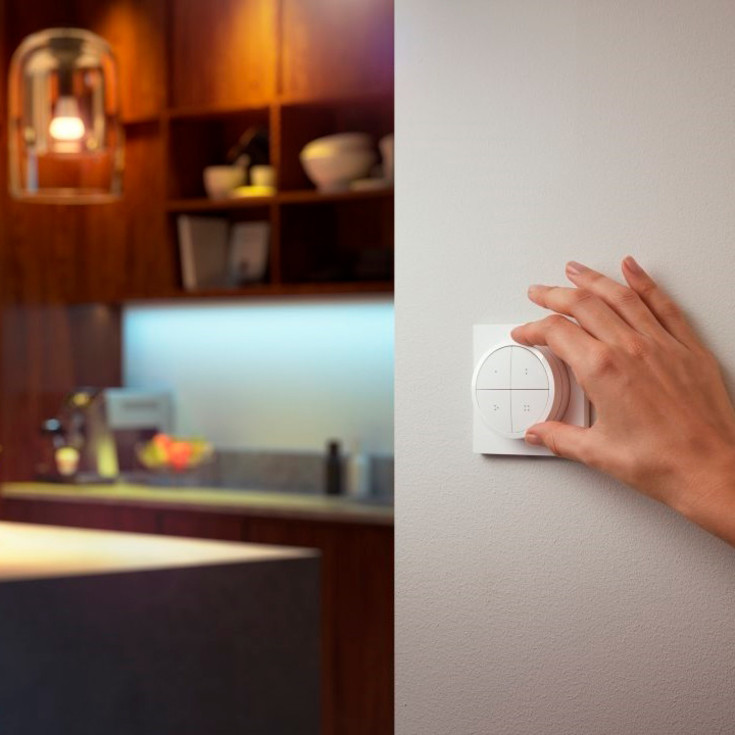Philips Hue Tap Dial väggströmbrytare, vit, 2-pak