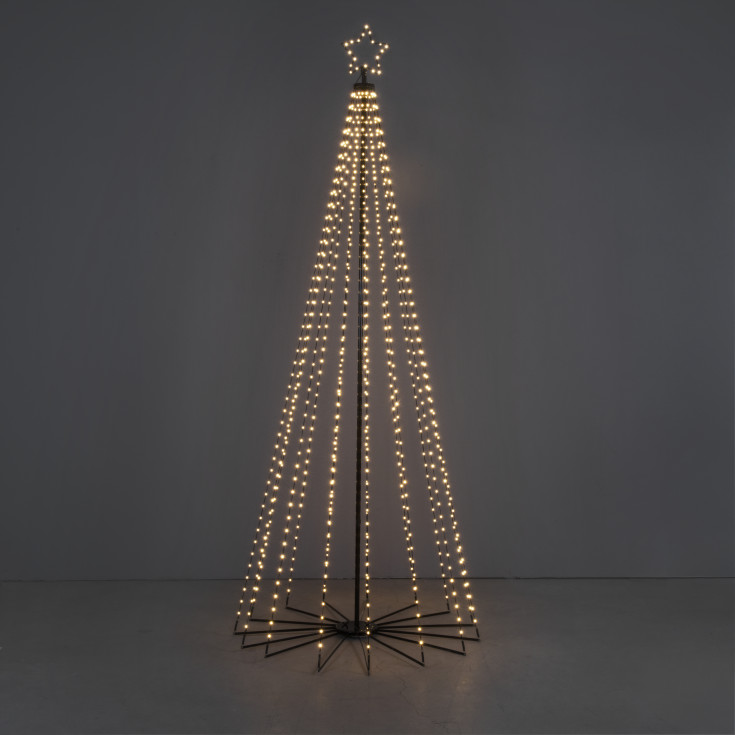 Konstsmide juletre i metall med lys, 240 cm