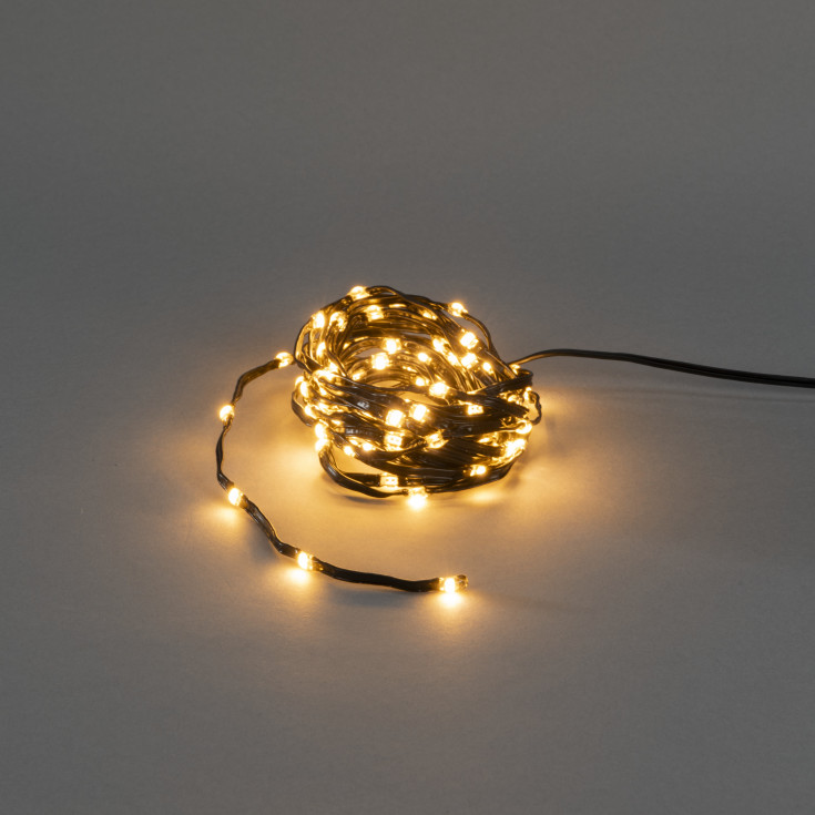 Konstmide Shinline lyslenke utendørs, 100 lys, 5 meter