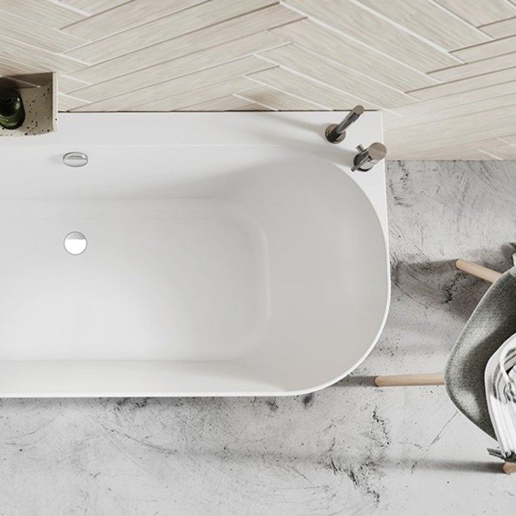 Strømberg Nino badkar, 165x75 cm, vit