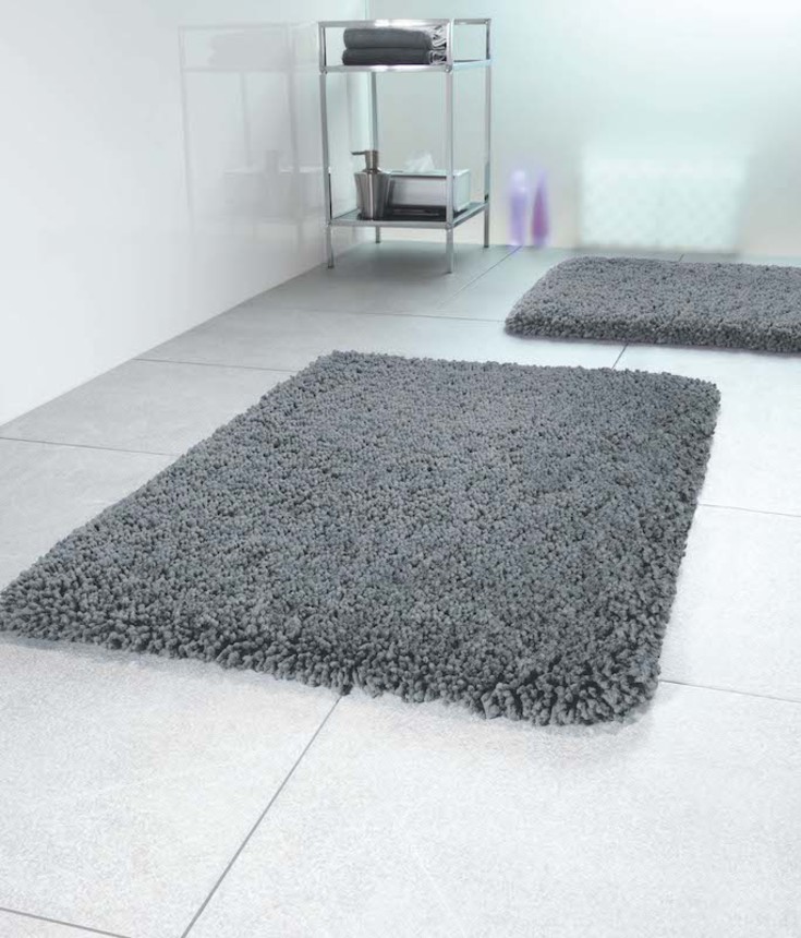 Spirella Highland badematte, Ø60 cm, mørkegrå