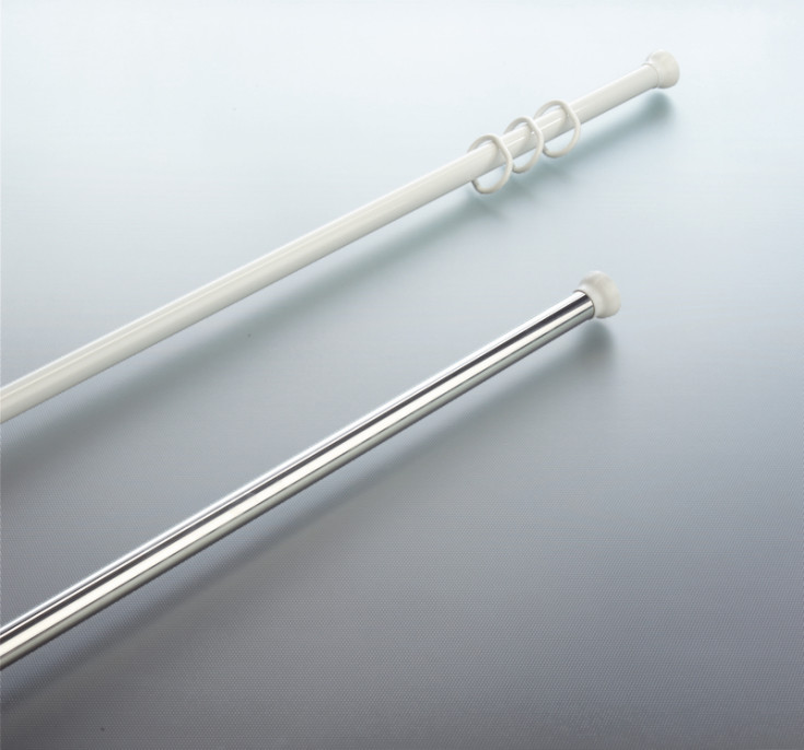 Spirella Magic dusjforhengstang, 75-125 cm, hvit