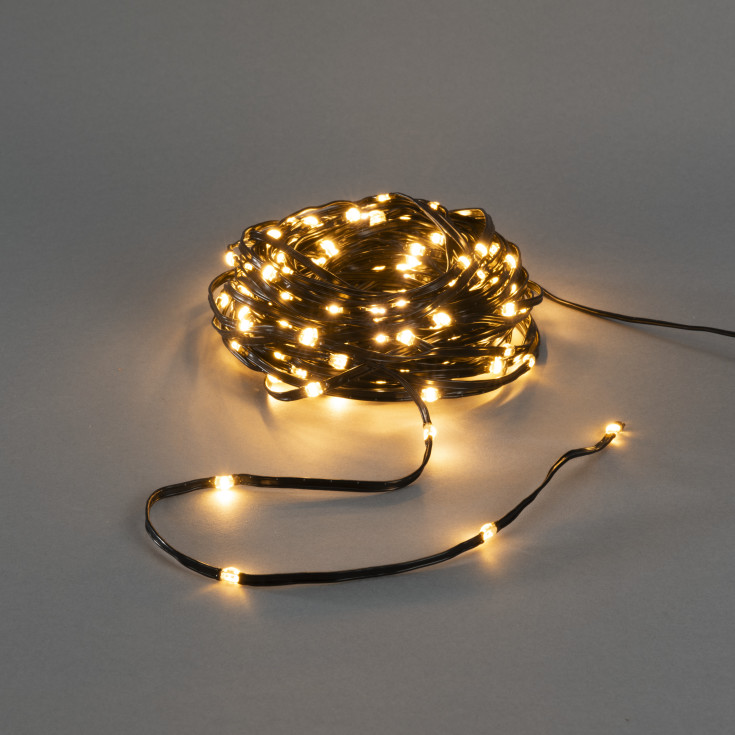 Konstmide Shinline lyslenke utendørs, 400 lys, 40 meter