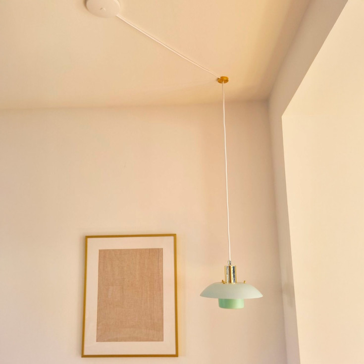 Evit lamphållare, mässing