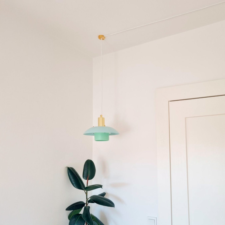 Evit lamphållare, mässing