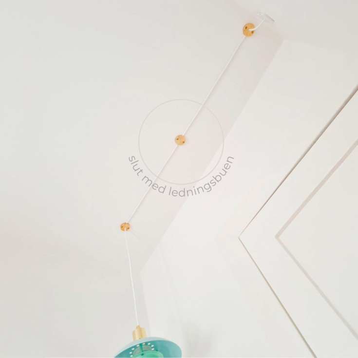 Evit ledningsholder, messing