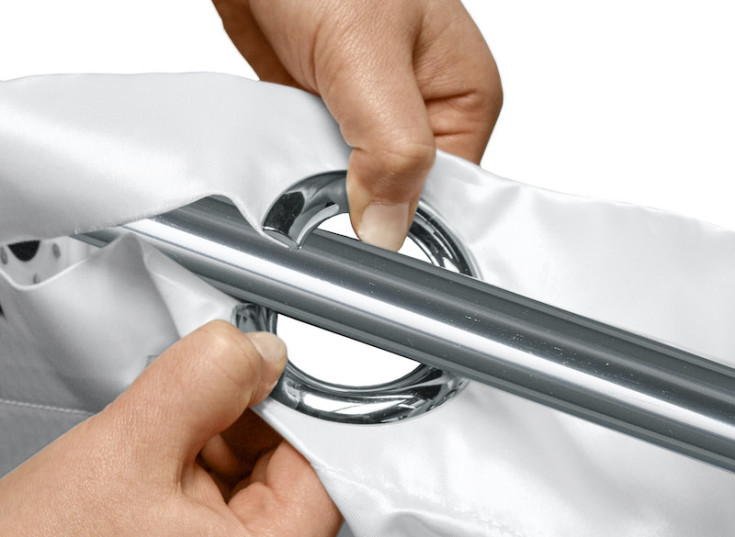 Kleine Wolke Hook-On dusjforheng, 180x200 cm, hvit