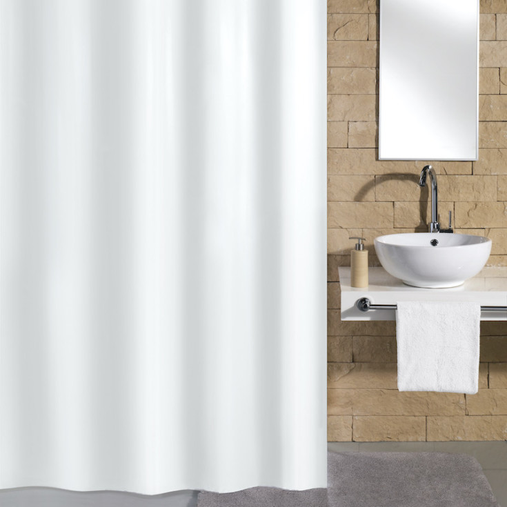 Kleine Wolke Rica dusjforheng, 180x200 cm, hvit