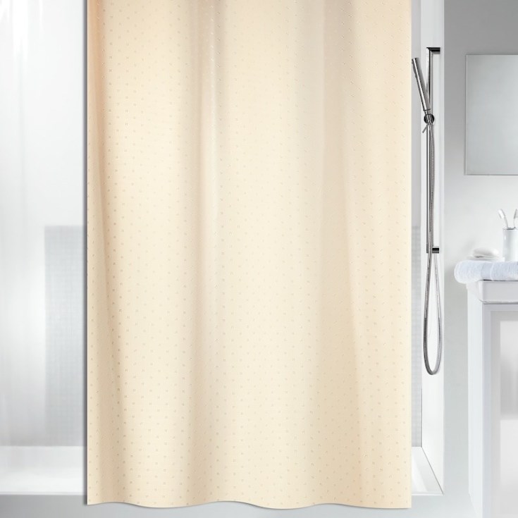 Spirella Ricco duschdraperi, 180x200 cm, beige