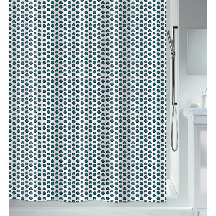 Spirella gardin dyp skogblågrønn 180x200 cm