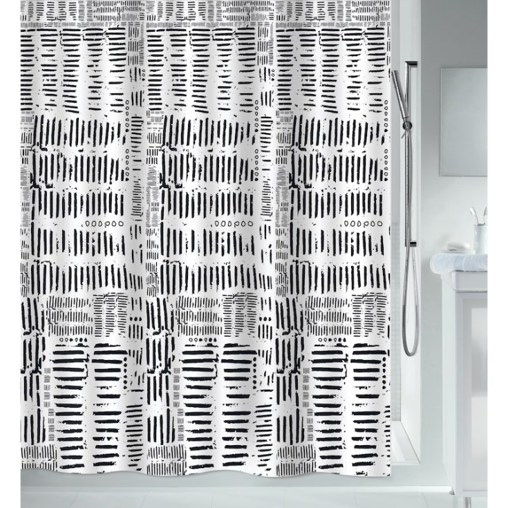 Spirella gardinkobling svart 180x200 cm