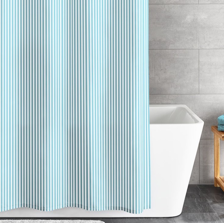 Kleine Wolke Sanna badeforhæng, 180x200 cm, grøn/hvid