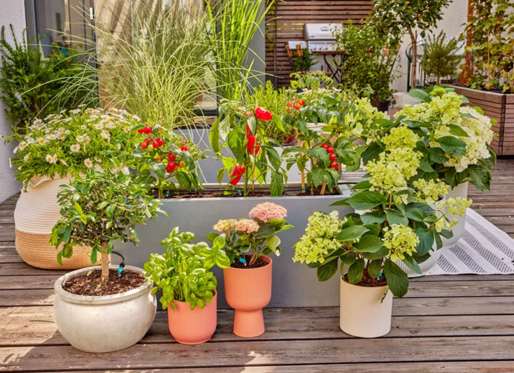 3 stk Gardena micro-drip terrassesæt til 30 planter