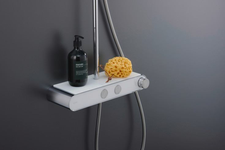 Duravit Shelf 1050 duschset, vattenbesparande, krom