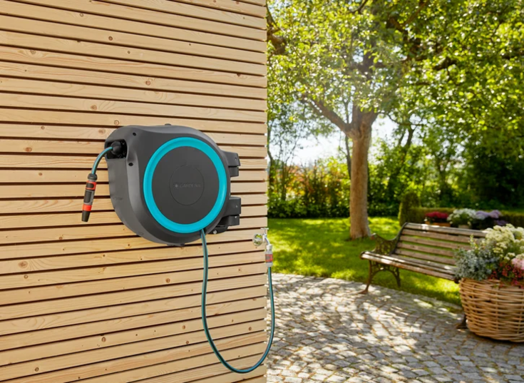 Gardena RollUp slangeboks, automatisk opprulling, frostsikker, 25 m