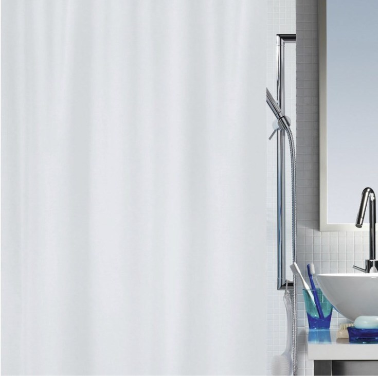 Spirella Primo dusjforheng, 240x180 cm, hvit