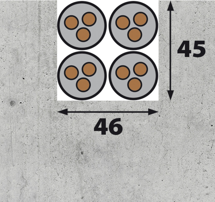 Eibenstock rilleskærer EMF 150.1, 45 mm arbejdsbredde