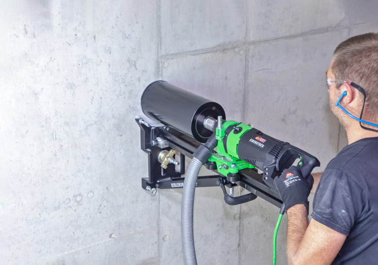 Eibenstock diamantboremaskine ESD 162, Tørboring i beton