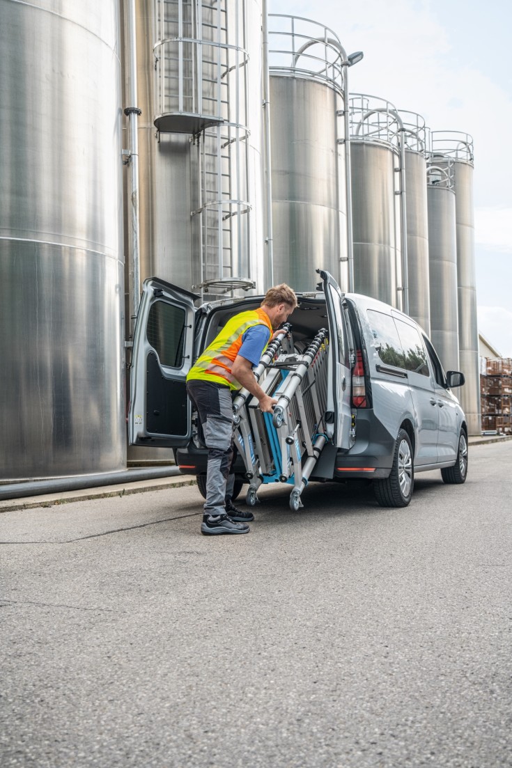 Zarges Teletower teleskopstillads, 2,0 m, platform 0,6 x 1,4 m