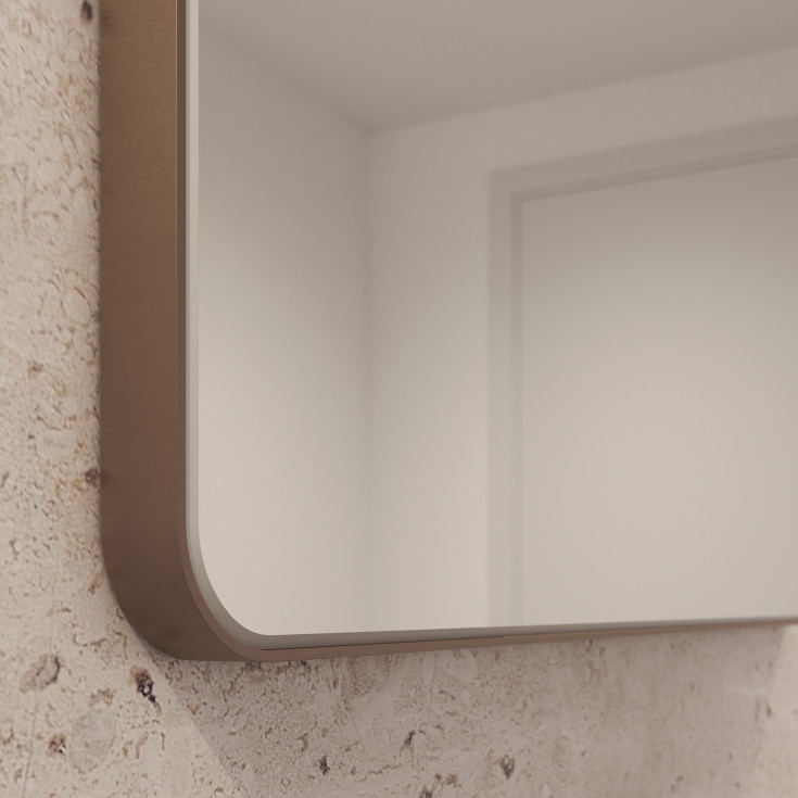 Loevschall Refine spegel, 75x120 cm, brunerad mässing