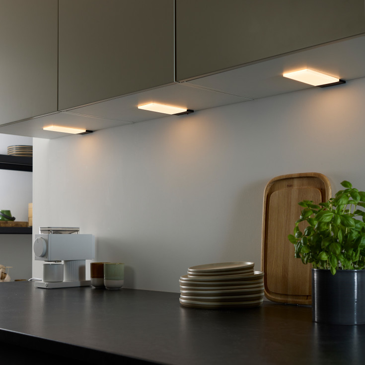 Loevschall Polaris Square møbelspotlights, 5-pakning