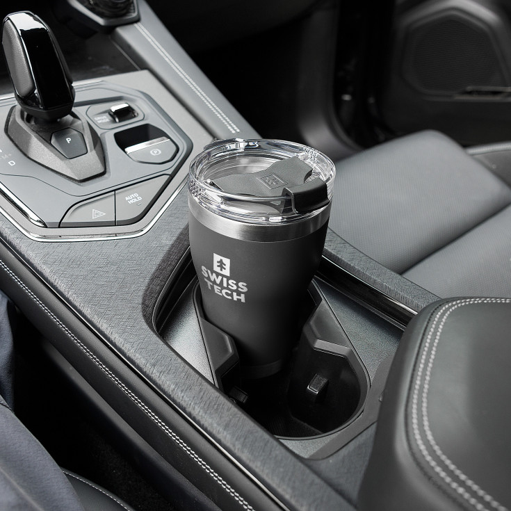 SWISSTECH termokop, lækkefri, 350 ml, sort