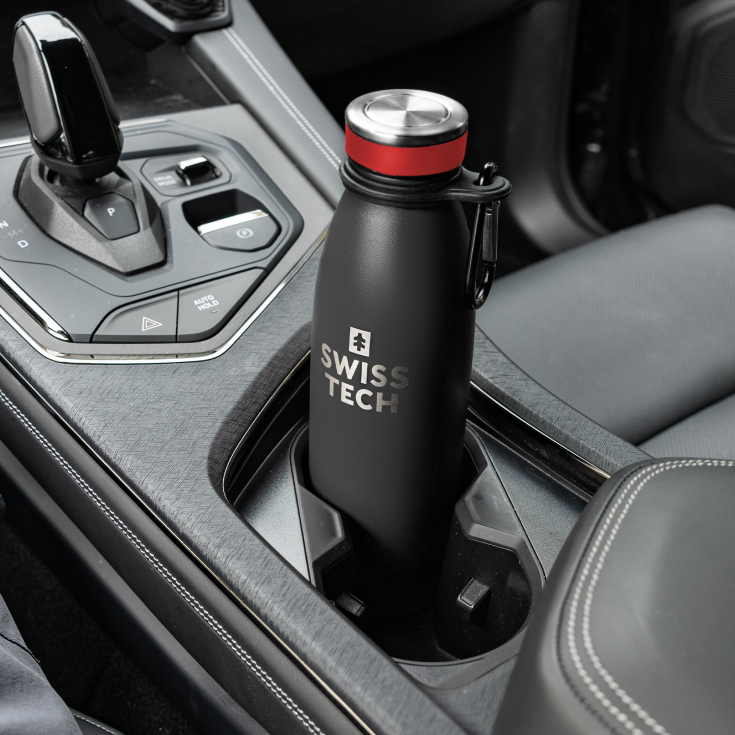 SWISSTECH drikkeflaske 500 ml, sort