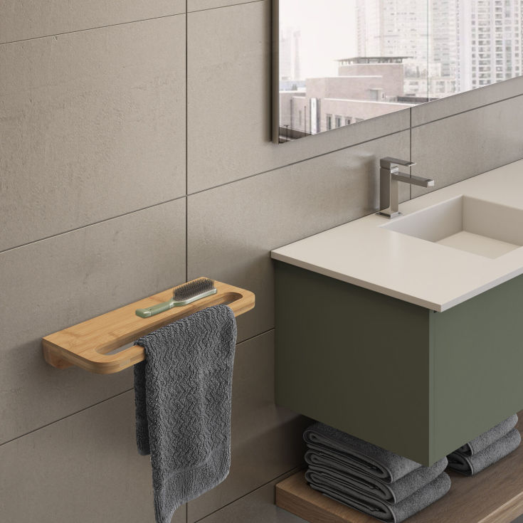 Hefe Himalaya håndklædestang, bambus