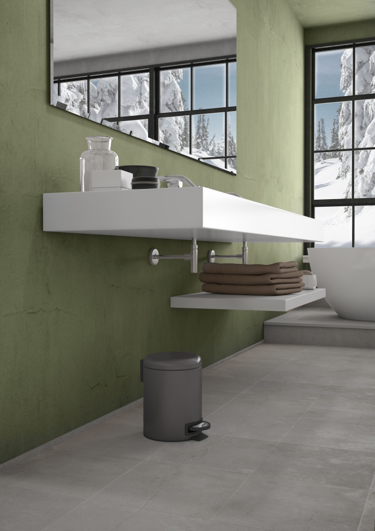 Hefe Potty søppelbøtte, 3 liter, sort krom